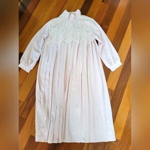 Lace ivory cream long dress size small